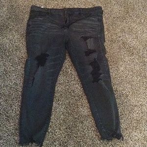 American Eagle Distressed High Rise Jeggings